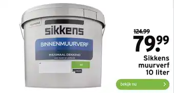 GAMMA Sikkens muurverf 10 liter aanbieding