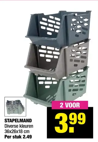 Big Bazar Stapelmand aanbieding