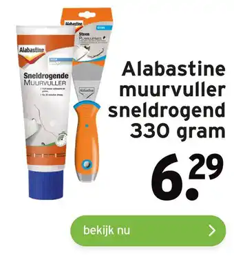 GAMMA Alabastine muurvuller sneldrogend 330 gram aanbieding