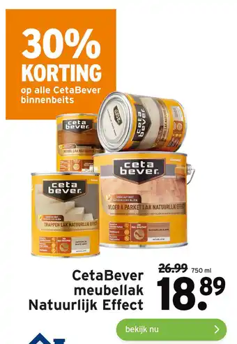 GAMMA CetaBever meubellak Natuurlijk Effect aanbieding