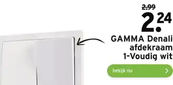 GAMMA GAMMA Denali afdekraam 1-Voudig wit aanbieding