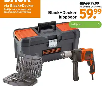 GAMMA Black+Decker klopboor aanbieding