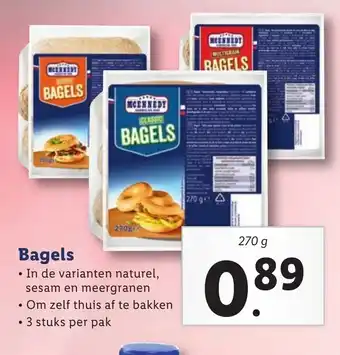 Lidl Bagels 270g aanbieding