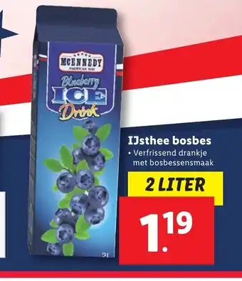 Lidl IJsthee Bosbes 2 Liter aanbieding