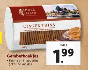 Lidl Gemberkoekjes 600g aanbieding