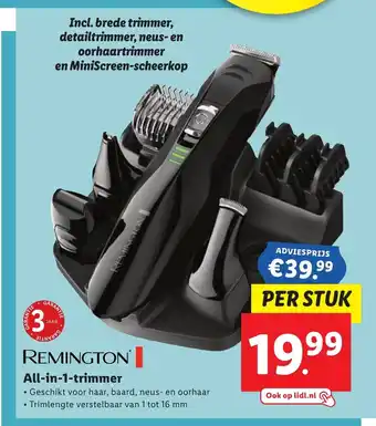 Lidl Remington All-in-1 Trimmer per stuk aanbieding