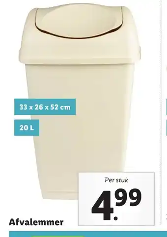 Lidl Afvalemmer per stuk aanbieding