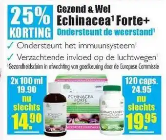 Gezond & Wel Gezond & Wel Echinacea¹ Forte+ 25% Korting aanbieding