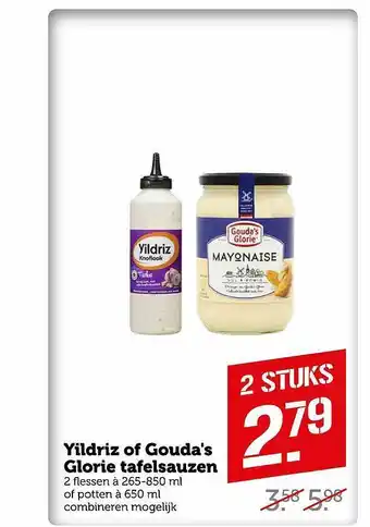 Coop Yildriz Of Gouda's Glorie Tafelsauzen aanbieding