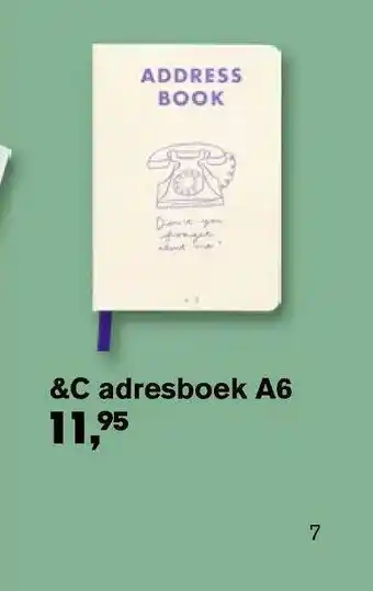 AKO &C Adresboek A6 aanbieding