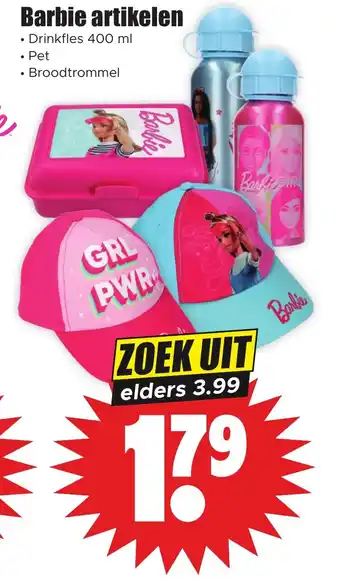 Dirk Barbie artikelen Drinkfles 400 ml aanbieding