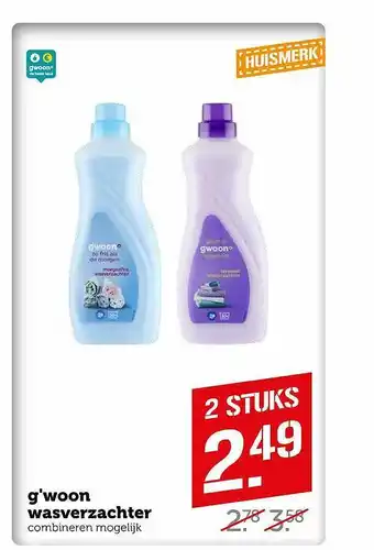 Coop G'woon Wasverzachter aanbieding