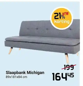 Beddenreus Slaapbank Michigan 89x181x84 Cm aanbieding