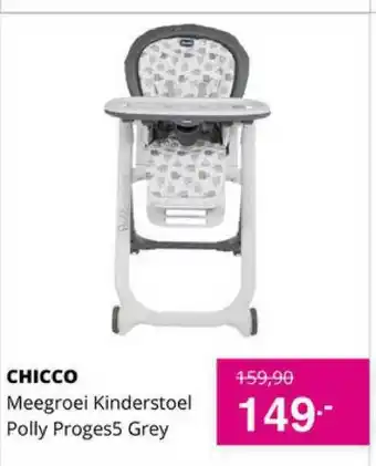 Baby & Tiener Chicco Meegroei Kinderstoel Polly Proges5 Grey aanbieding