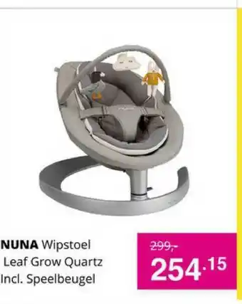 Baby & Tiener Nuna Wipstoel Leaf Grow Quartz Incl. Speelbeugel aanbieding