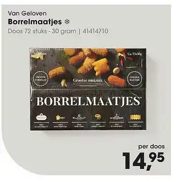 HANOS Van Geloven Borrelmaatjes aanbieding