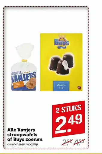 Coop Alle Kanjers Stroopwafels Of Buys Zoenen aanbieding