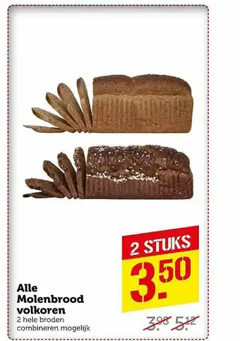 Coop Alle Molenbrood Volkoren aanbieding