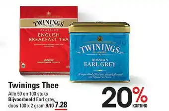 De Kweker Twinings Thee 20% Korting aanbieding