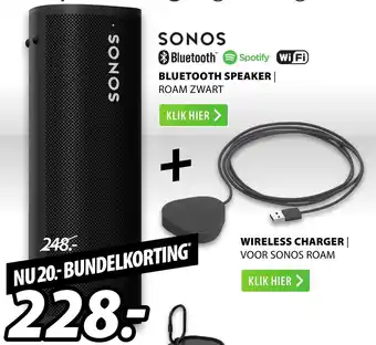 Expert Sonos Bluetooth Speaker | ROAM ZWART aanbieding