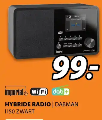 Expert imperial Hybride radio | DABMAN I150 ZWART aanbieding