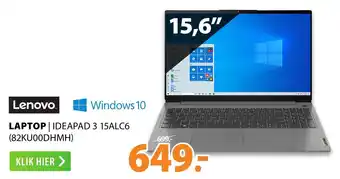 Expert Lenovo Laptop IdeaPad 3 | 15ALC6 (82KU00DHMH) aanbieding