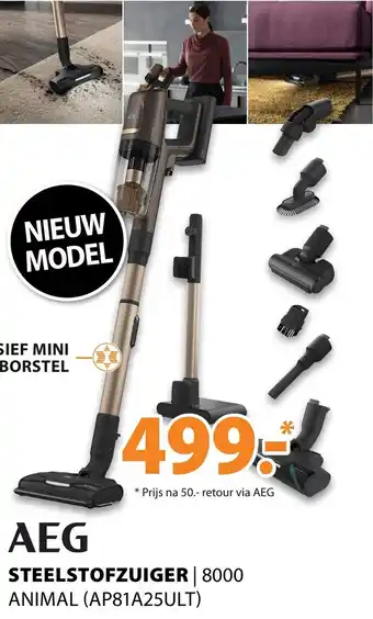 Expert AEG Steelstofzuiger | 8000 ANIMAL (AP81A25ULT) aanbieding