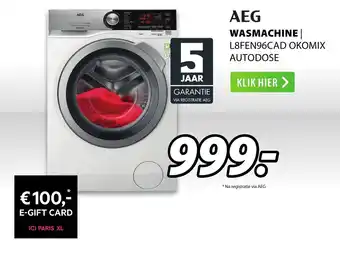 Expert AEG Wasmachine | L8FEN96CAD OKOMIX AUTODOSE aanbieding