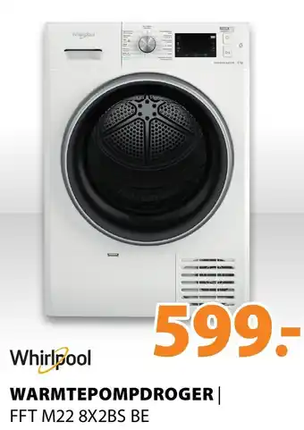 Expert Whirlpool Warmtepompdroger | FFT M22 8X2BS BE aanbieding