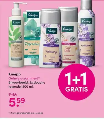 Drogisterij Visser Kneipp douche lavendel  200 ml aanbieding