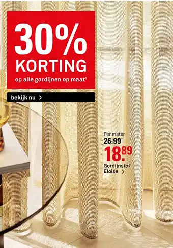 Karwei Gordijnstof Eloise aanbieding