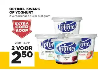 Jumbo Optimel Kwark Of Yoghurt 450-500 gram aanbieding