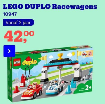 Bol.com LEGO DUPLO Racewagens 10947 aanbieding