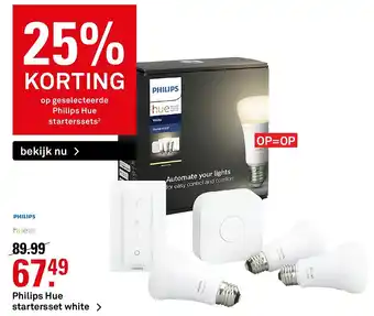 Karwei Philips Hue startersset white aanbieding