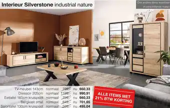 Woonsquare Interieur Silverstone industrial nature aanbieding