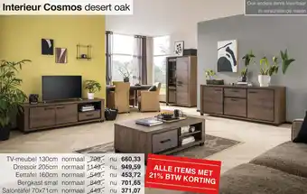 Woonsquare Interieur Cosmos desert oak aanbieding