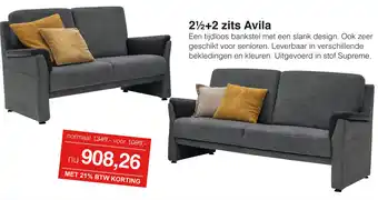 Woonsquare 2 1/2+2 zits Avila aanbieding