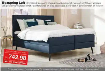 Woonsquare Boxspring Loft aanbieding