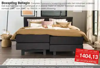 Woonsquare Boxspring Bellagio aanbieding