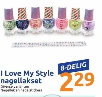 Action I Love My Style Nagellakset 8-delig aanbieding