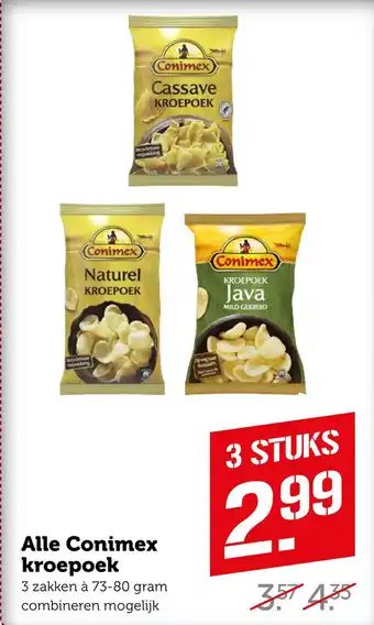 Coop Alle Conimex kroepoek aanbieding