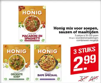 Coop Honig mix voor soepen, sauzen of maaltijden aanbieding