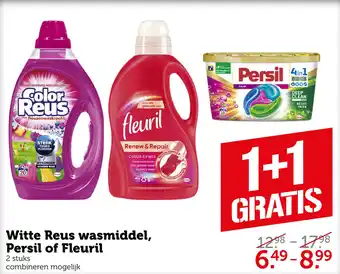 Coop Witte Reus wasmiddel, Persil of Fleuril aanbieding