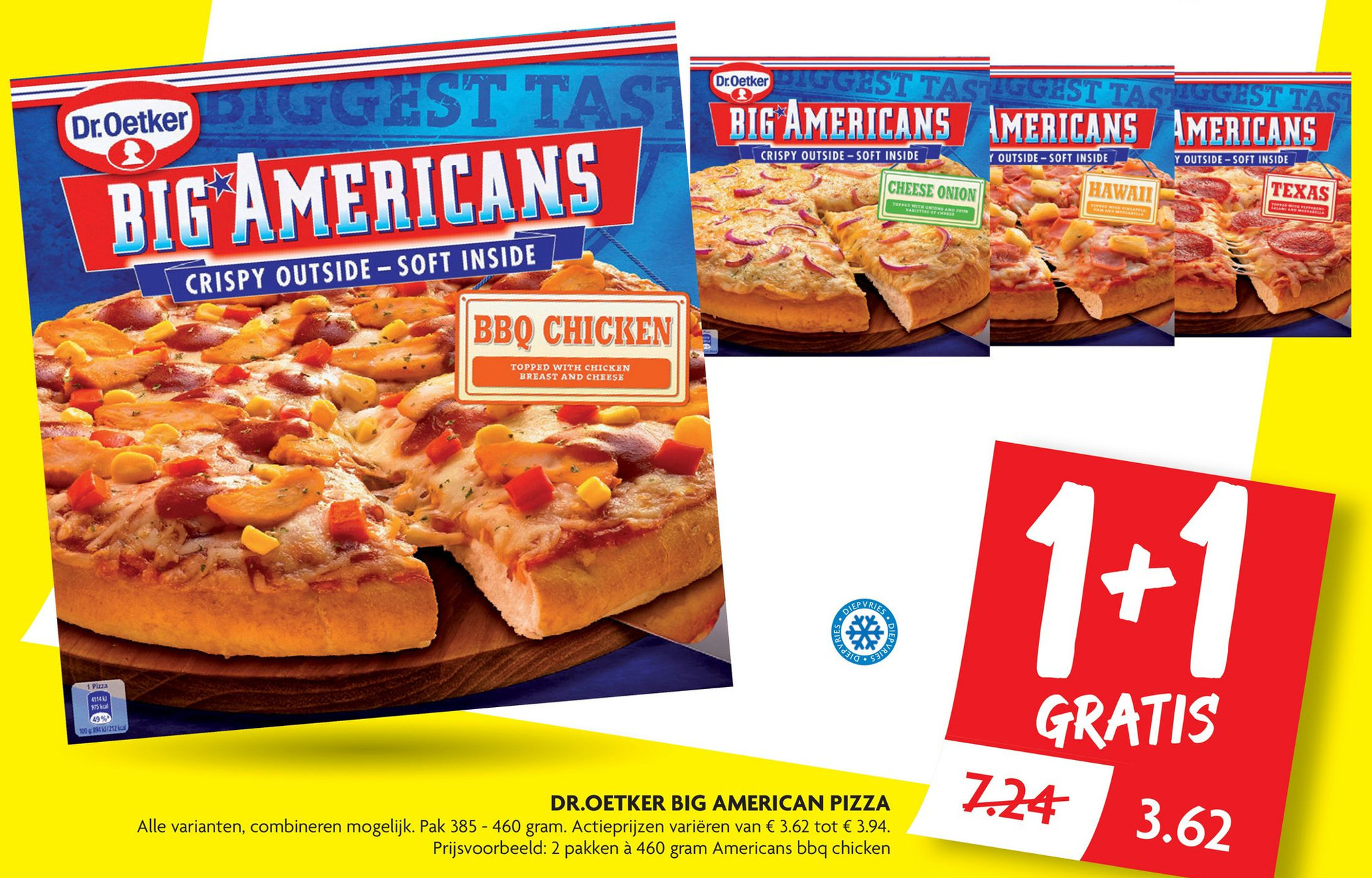 Dr.Oetker Big American Pizza aanbieding bij Dekamarkt