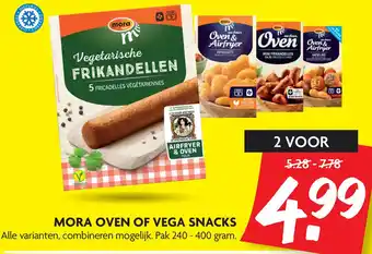 Dekamarkt Mora Oven Of Vega Snacks aanbieding