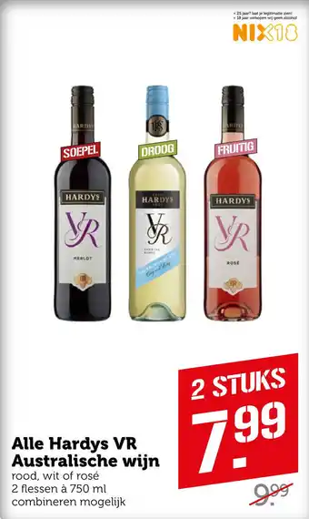 Coop Alle Hardys VR Australische wijn aanbieding