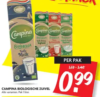 Dekamarkt Campina Biologische Zuivel aanbieding