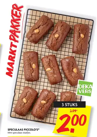 Dekamarkt Speculaas Piccolo's* aanbieding