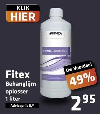 De voordeelmarkt Fitex Behanglijm oplosser aanbieding