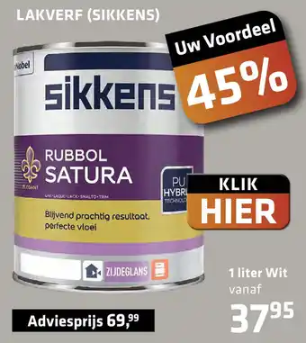 De voordeelmarkt LAKVERF (SIKKENS) aanbieding